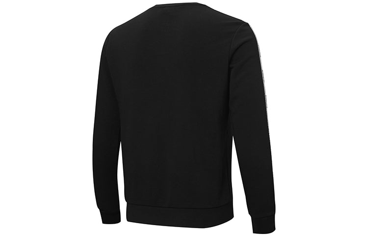 PUMA Logo Tape Sweatshirt 'Black White' 587028-01