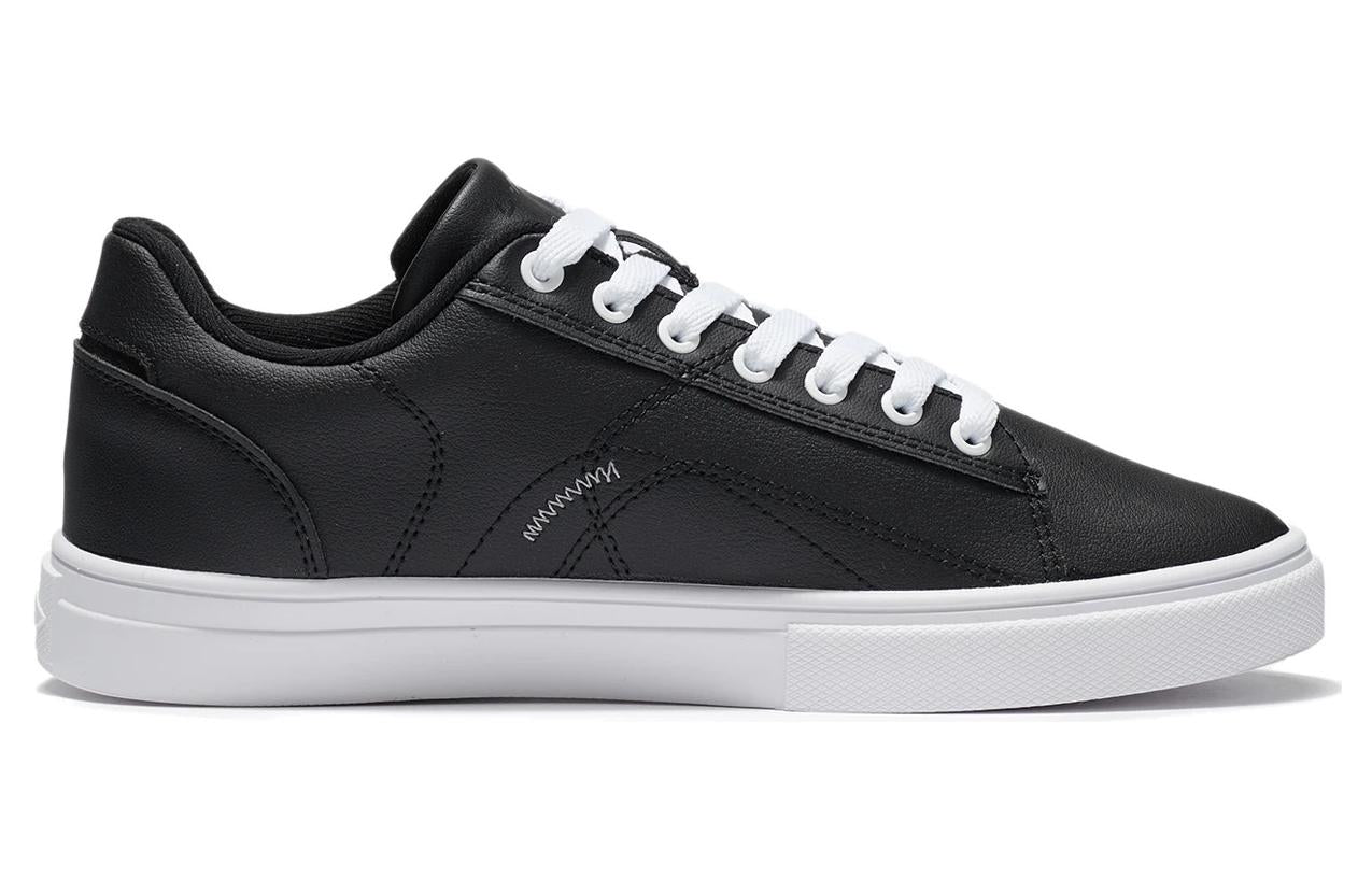 (WMNS) Li-Ning Classic Skateboarding Low 'Black' AGCR480-7