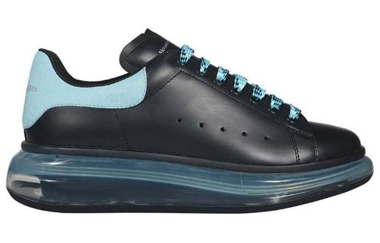 (WMNS) Alexander McQueen Oversized Sneakers 'Black Light Blue' 666893WHXMA1136