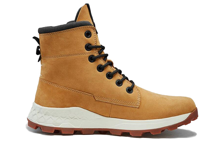 Timberland Brooklyn Side Zip Sneaker Wide Fit Boot 'Wheat Nubuck' A2J1EW