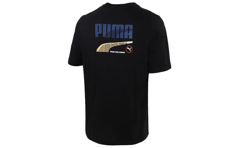 PUMA Team Graphic T-Shirt 'Black' 532704-01