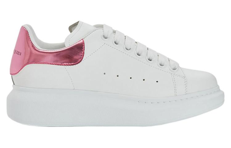 (WMNS) Alexander McQueen Oversized Sneaker 'White Pink Metallic' 676702WICGG9993