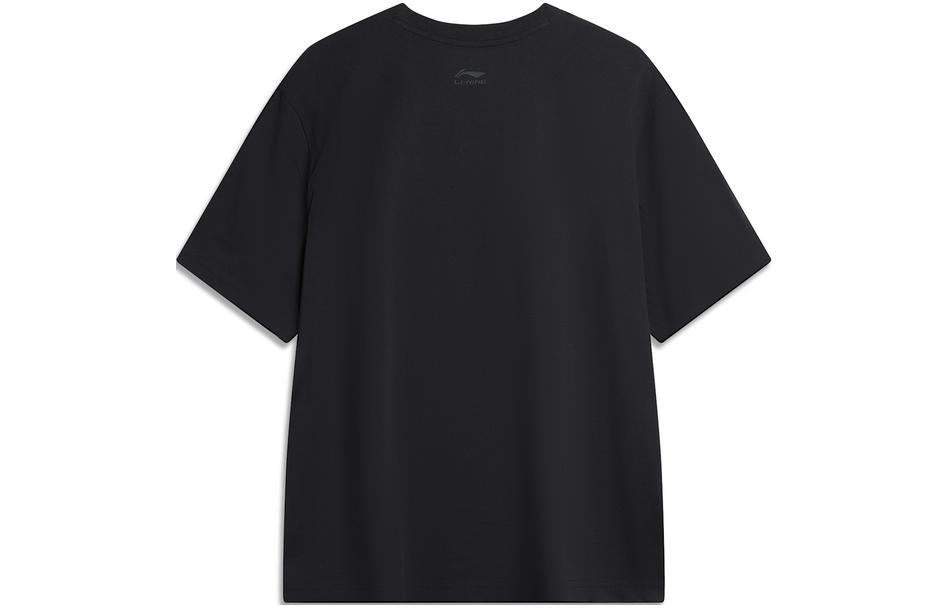Li-Ning Hoops Comics Graphic T-shirt 'Black' AHSU675-1