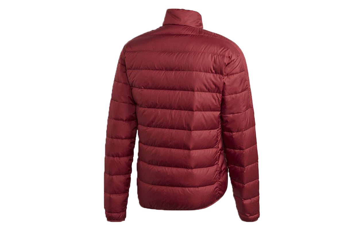 adidas logo Printing Stand Collar Stay Warm Sports Down Jacket Red GH4595