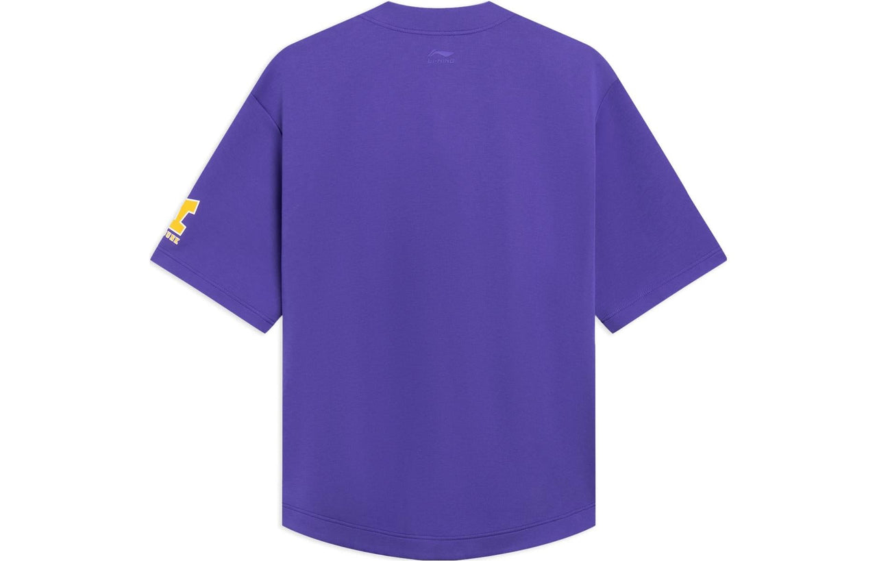 Li-Ning Hoops Graphic Loose Fit Shirt 'Purple' AWDT547-3