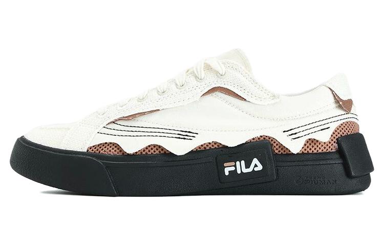 (WMNS) FILA FUSION Pop Skate Shoes 'White Black' T12W332103FWB