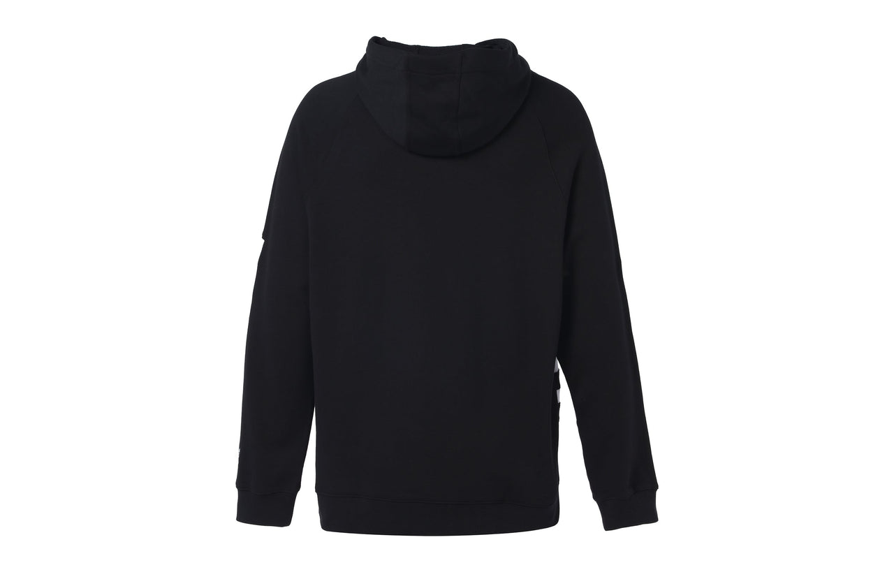 Men's adidas originals Large Logo Drawstring Black Pullover FM9908