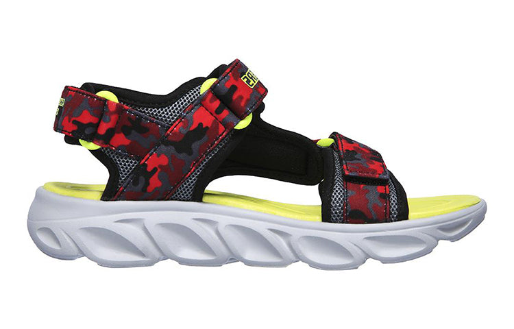 Skechers Hypno Splash Velcro Open Toe Big Boys Red Sandals 400077L-BKRD