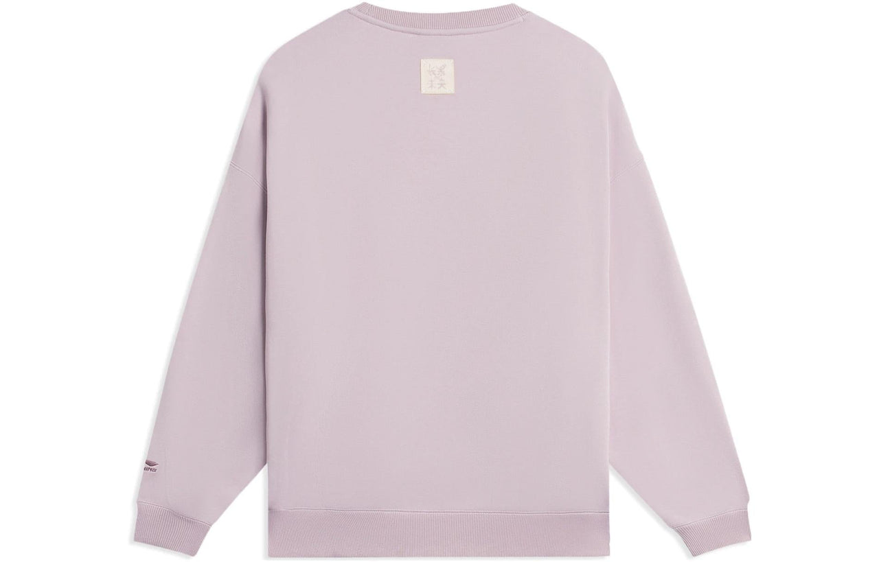 (WMNS) Li-Ning Graphic Sweatshirt 'Mauve' AWDSB66-3