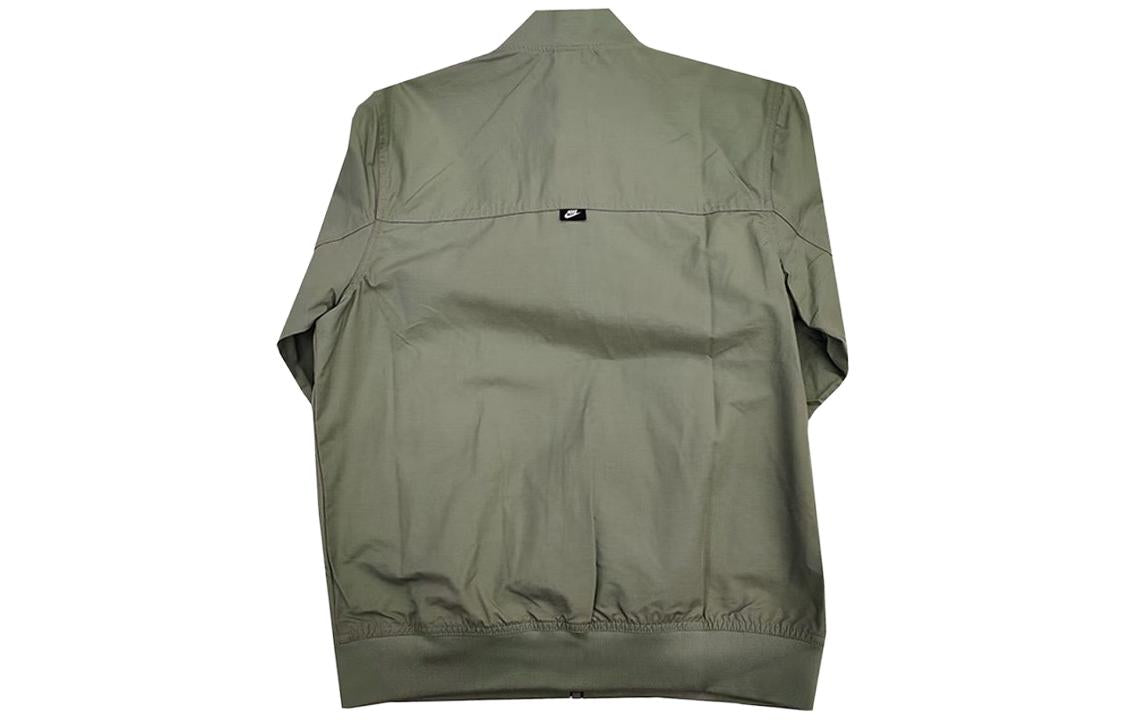 Nike Stand Collar Thin Varsity Jacket 'Green' DM6822-386