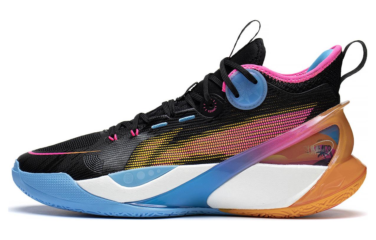 Li-Ning Sonic 10 Ultra Mid 'Black Blue Multi' ABAS145-5