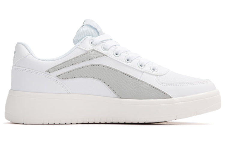 (WMNS) Li-Ning Classic Skateboarding 'White Gray' AGCR470-1