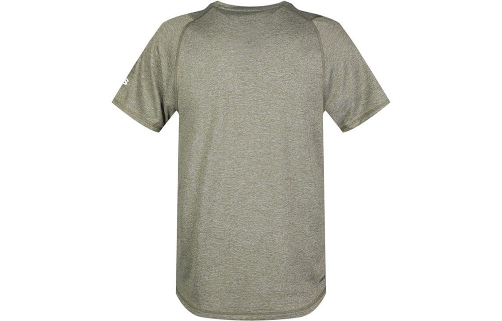 adidas Casual Sports Round Neck Training Short Sleeve Dark Green FL4616