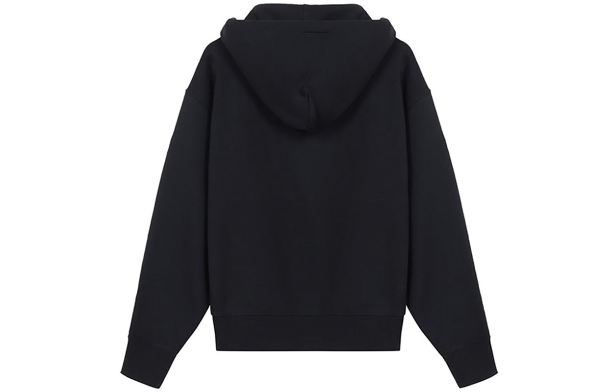 (WMNS) KENZO SS21 Small Tiger Head Embroidered Loose Version Hoodie Black FB52SW7774ML-99