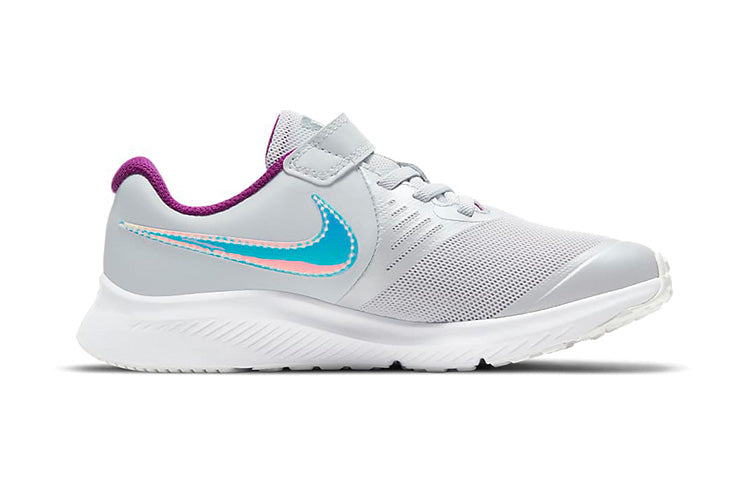 (PS) Nike Star Runner 2 Power 'Pure Platinum Iridescent Swoosh' DD5889-001