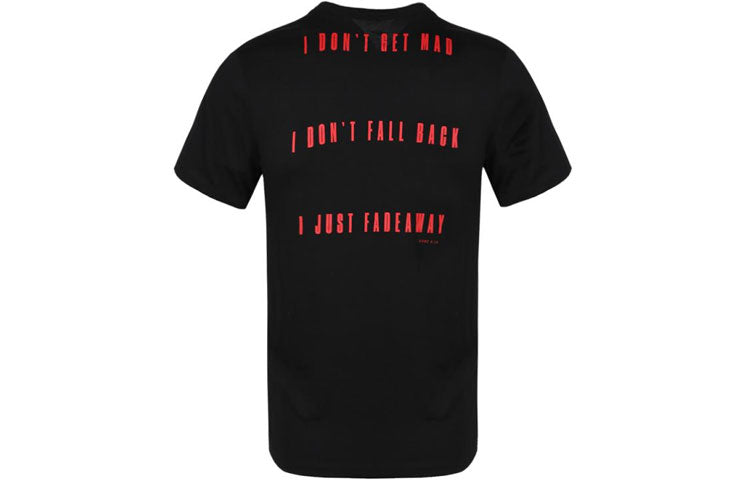 Nike Athleisure Casual Sports Breathable Printing Short Sleeve Black AR1472-010