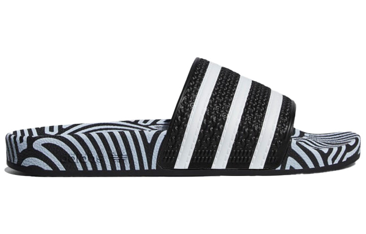 adidas Hirocoledge x Adilette Slides 'Takahashi Hiroko - Black White' FY1592