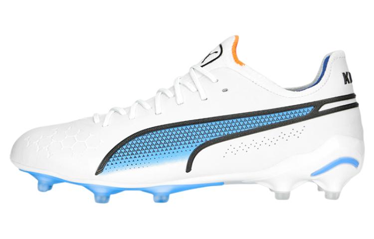 (WMNS) PUMA King Ultimate FG AG 'White Blue' 107262-01