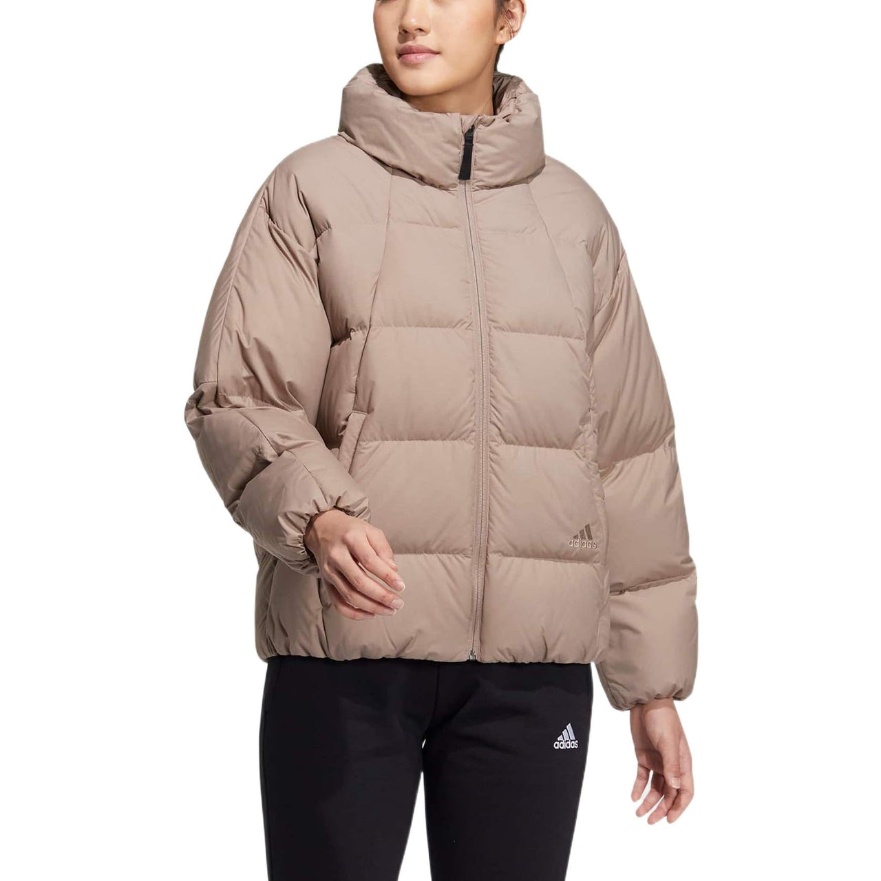 (WMNS) adidas 3-Stripes Puffy Down Jacket 'Brown' HN2111