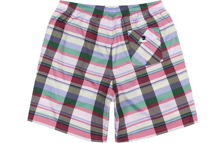 adidas originals x NOAH Water Repellent Shorts waterproof Plaid Red GE1261