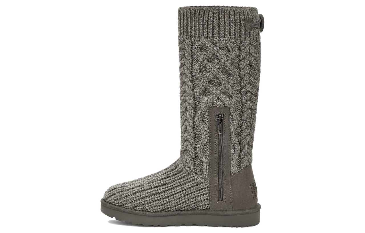 (WMNS) UGG Classic Cardi Cabled Knit Boot 'Grey' 1146010-GREY