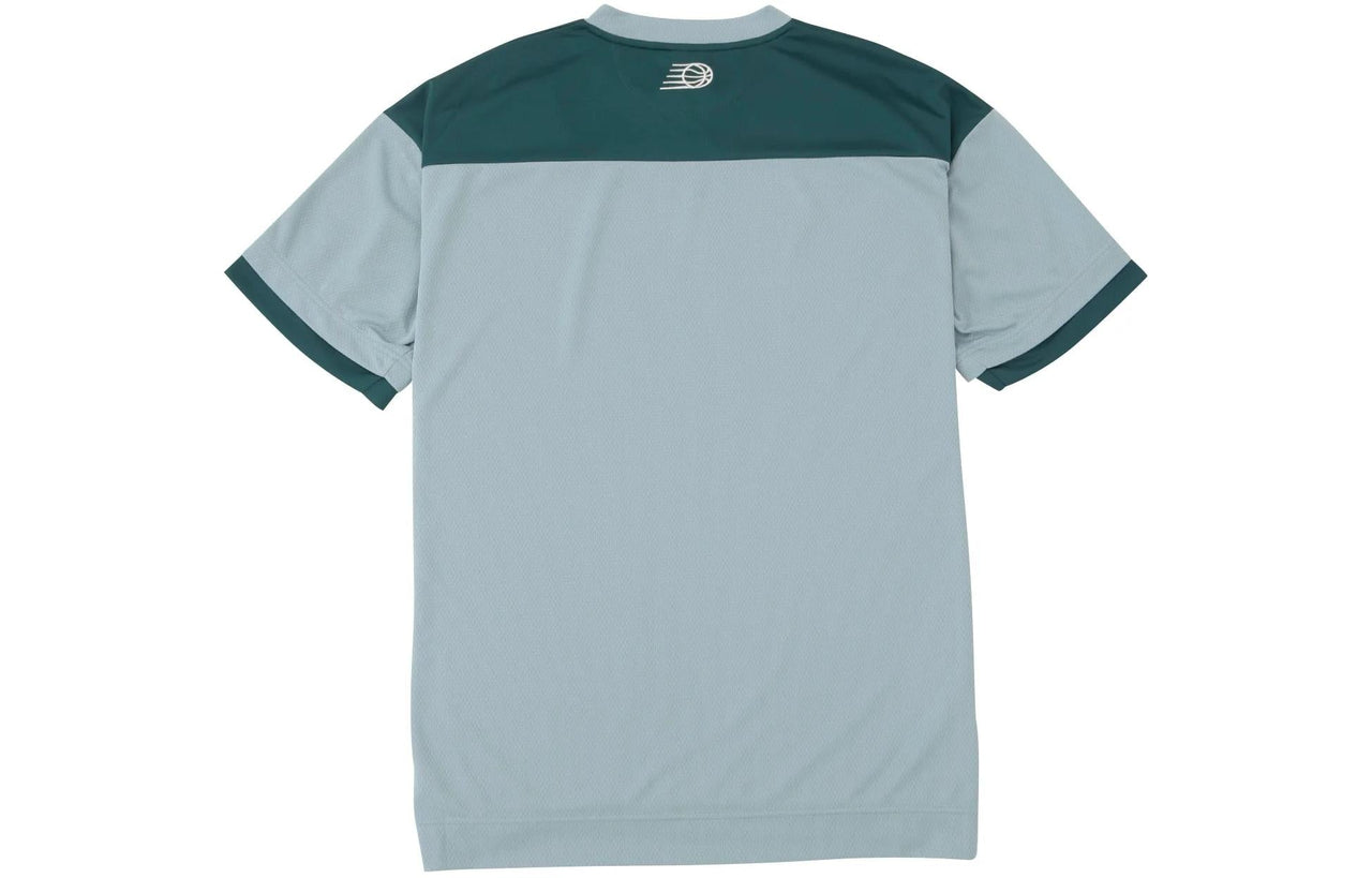 New Balance Linear Logo Honeycomb Mesh T-shirt 'Salt Marsh' AMT45072-SAM