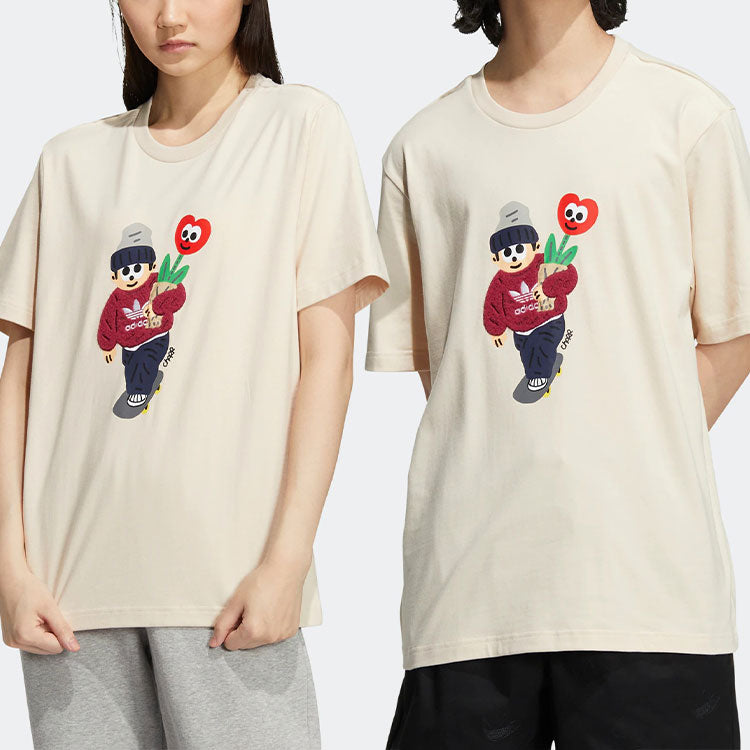 adidas Originals x Charr Morita Crossover Valentine's Day Tee 'Cream White' HR3474