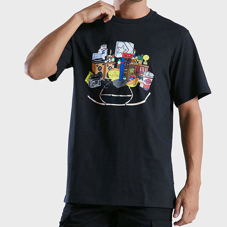 Converse Throwback T-Shirt 'Black' 10023259-A01
