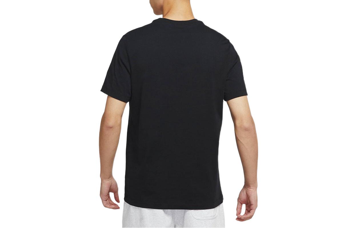 Nike Alphabet Logo Printing Round Neck Casual Short Sleeve Black DR0984-010