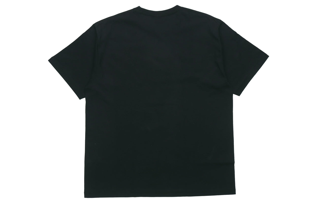 A BATHING APE Shark Face Half-Zip T-Shirt 'Black' BAPE-SS18-003