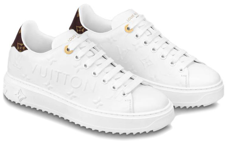 (WMNS) LOUIS VUITTON Time Out Trainers 'White Logo with Monogram' 1AAP6D