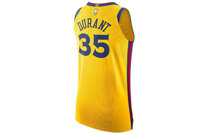 Nike NBA Golden State Warriors Kevin Durant City Version Durant AU Jersey Yellow AH6052-729