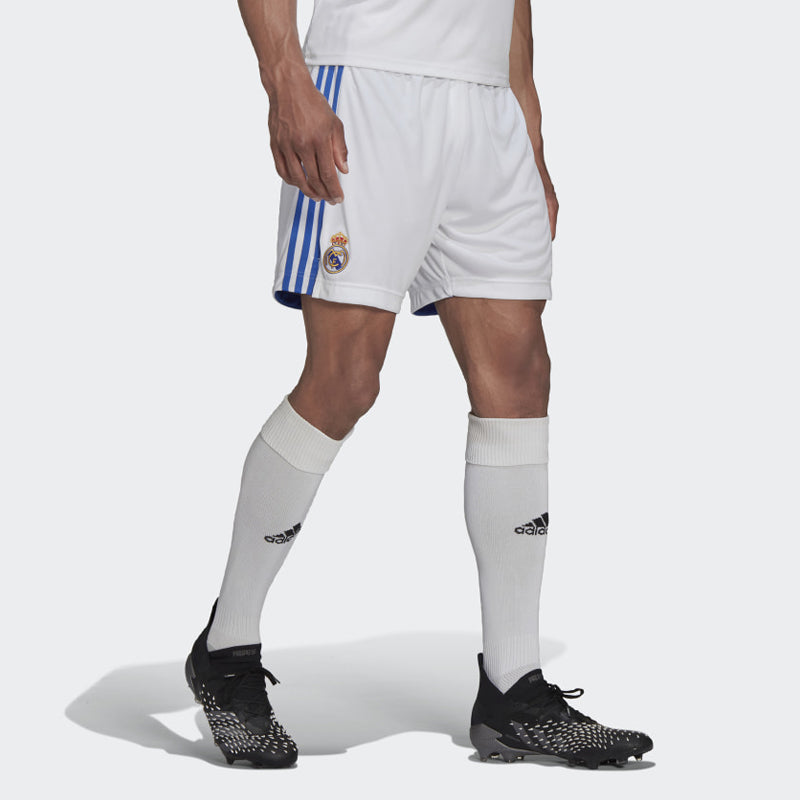 adidas Real Home Shorts Asia Sizing 'White Blue' GM6784