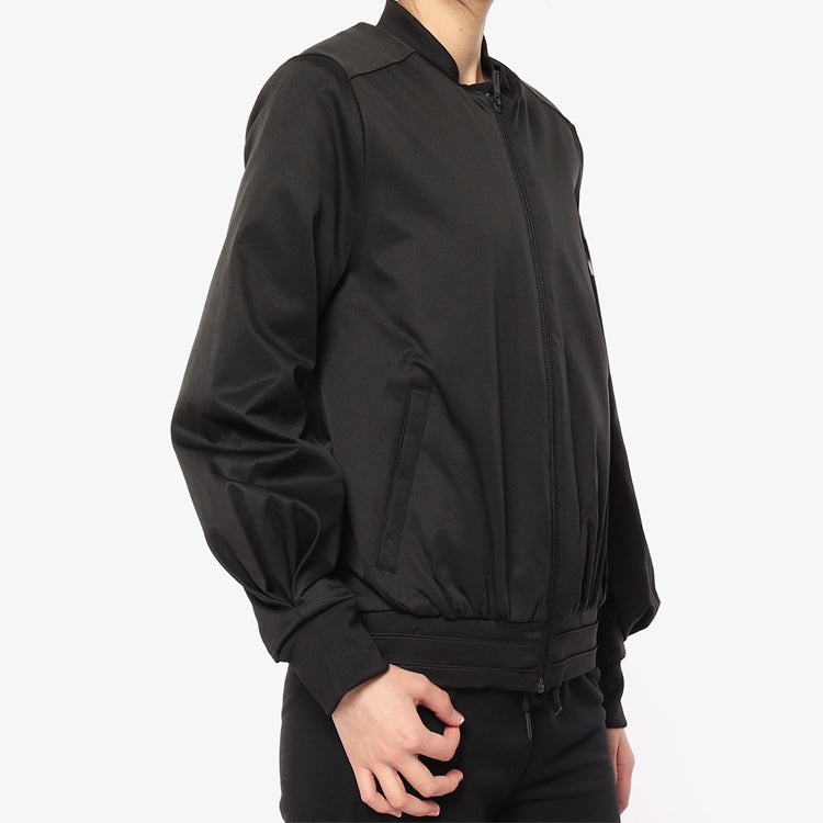 (WMNS) adidas Solid Color Zipper Casual Sports Jacket Black DX9706