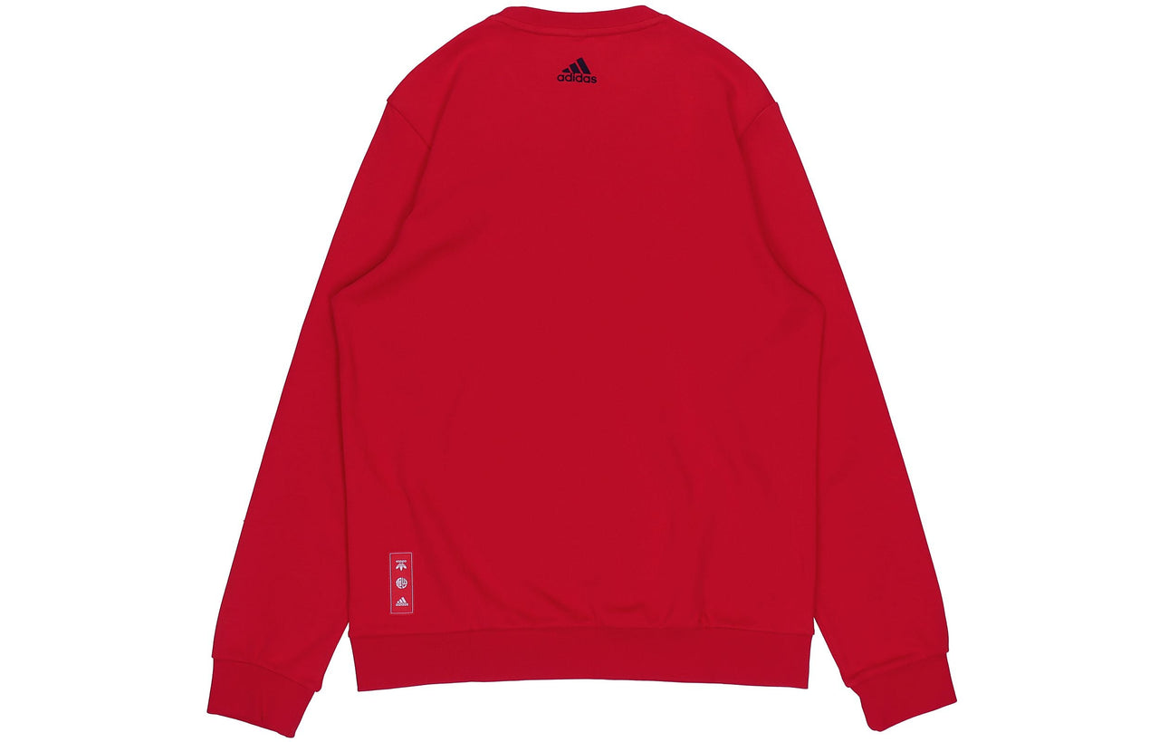 adidas CNY Graphic Logo Prints Sweatshirt Red GP1838