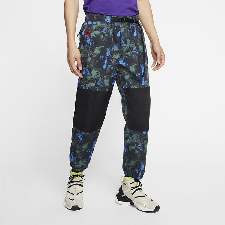 Nike ACG TRAIL Camouflage Big Pocket Cargo Pants Camouflage Blue CI0454-010