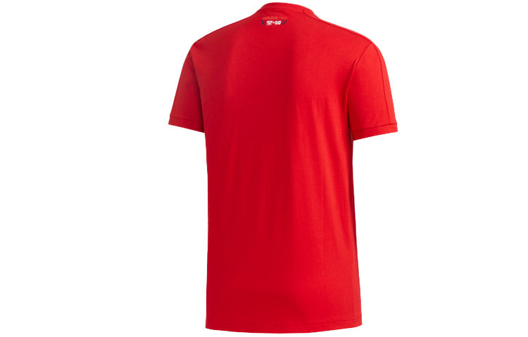 adidas neo M Gk Tee4 Round Neck Red GK1482
