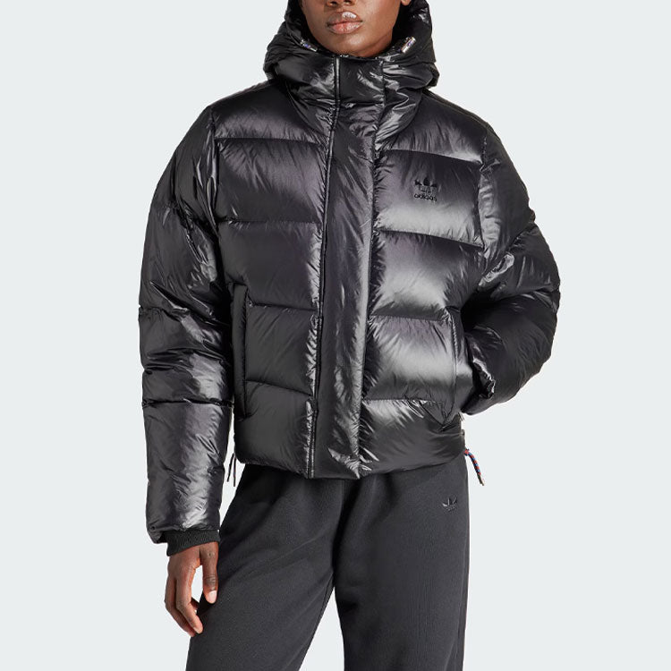 (WMNS) adidas Short Premium Puffer Jacket 'Black' IR7120