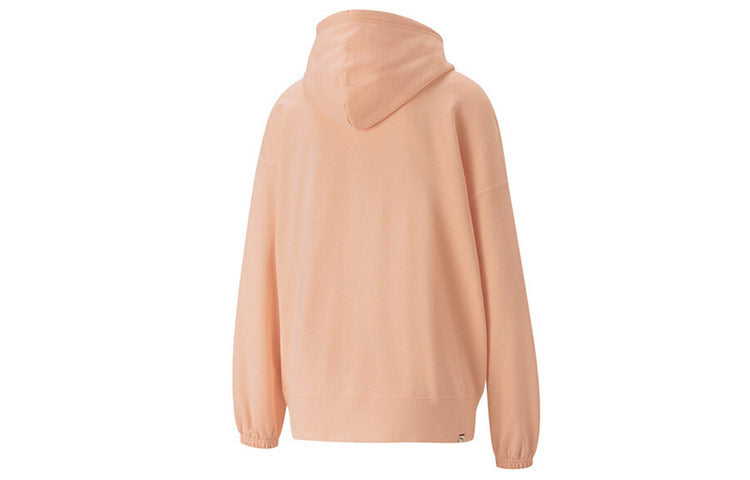 (WMNS) PUMA Downtown Graphic Printing Hoodie Orange 533049-27