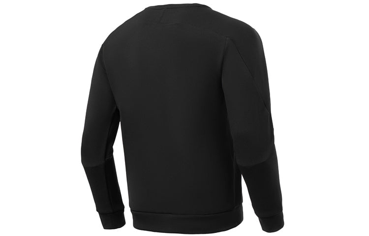 Li-Ning Gym Series 3D Solid Color Round Neck Pullover 'Black' AWDS007-1