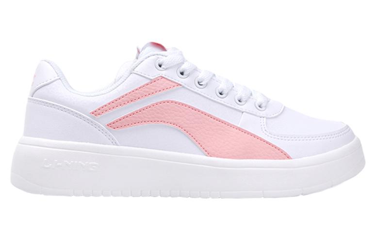 (WMNS) Li-Ning Classic Skateboarding 'White Pink' AGCR470-4