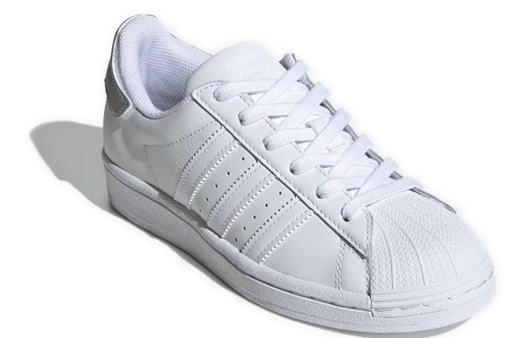 (GS) adidas Superstar J 'Cloud White Grey' FV3703