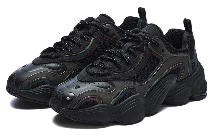 (WMNS) FILA FUSION TENACITY Chunky Sneakers 'Black' T12W311601FBK