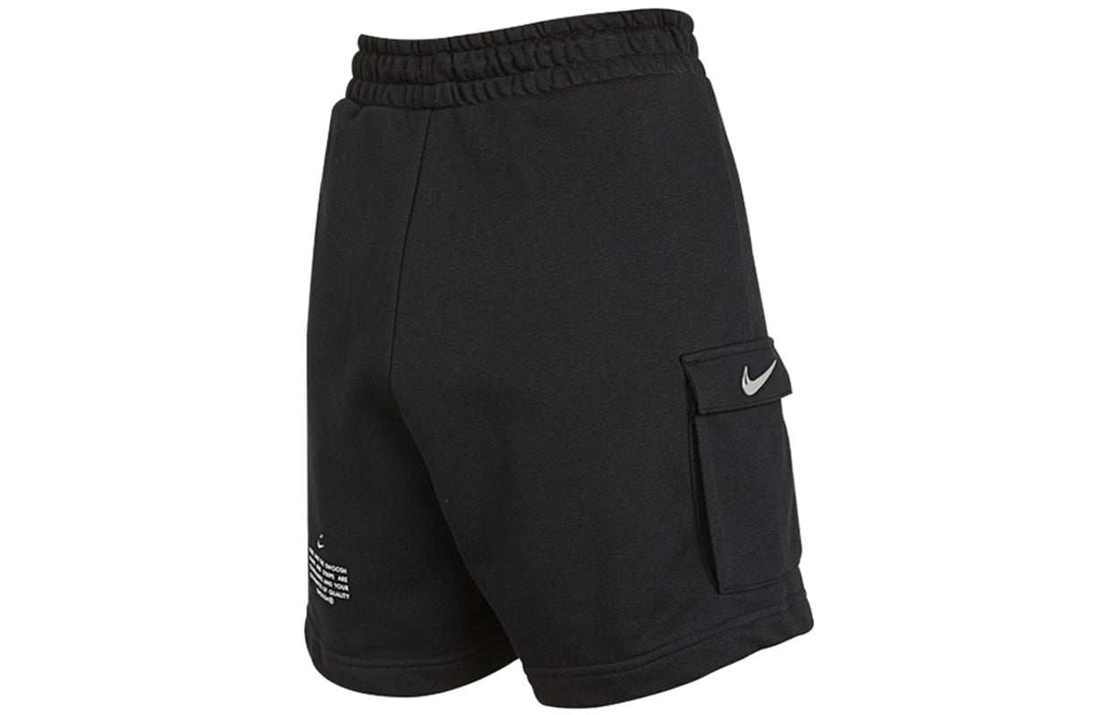 (WMNS) Nike Swsh Short Athleisure Casual Sports Breathable Drawstring Shorts Black DA3488-010