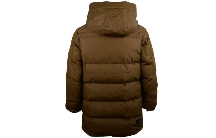 Converse Mid-Length Down Fill Puffer Jacket 'Olive Green' 10019323-A02