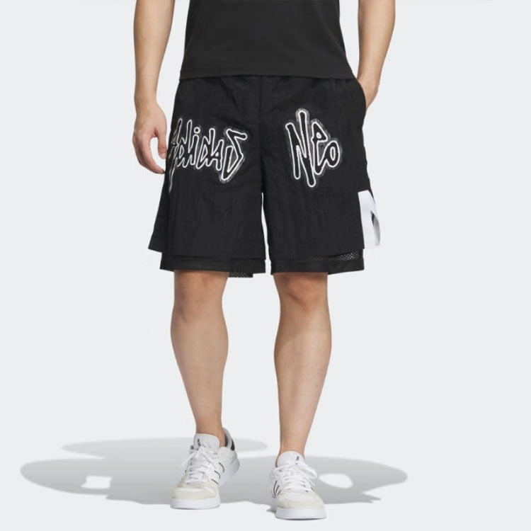 adidas Neo Basketball Shorts 'Black' IA6794