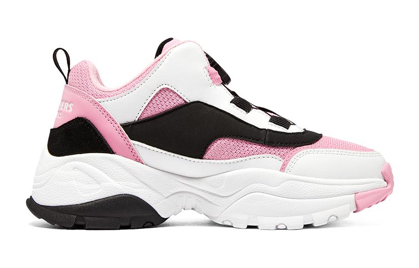 (GS) Skechers Kozmiks 'White Pink Black' 302528L-PKBK