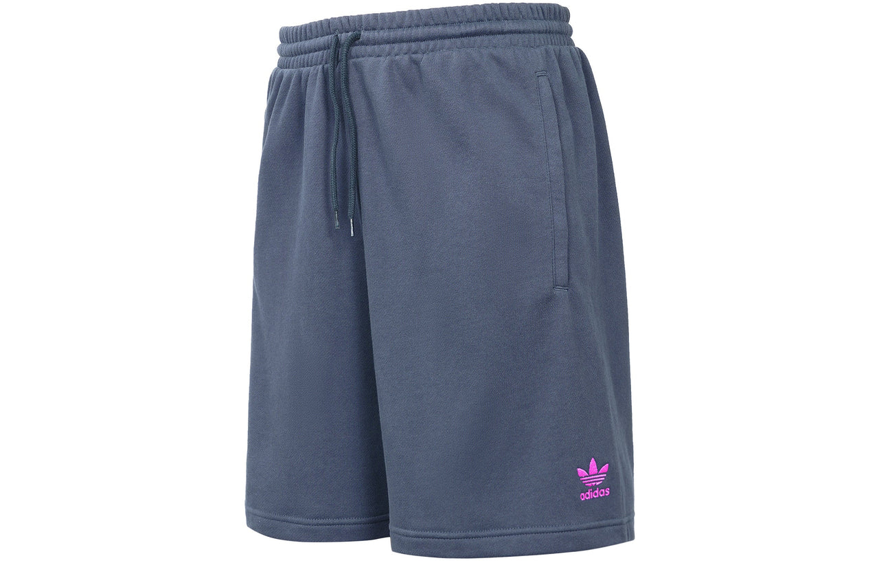 adidas originals Kevin Lyons Shr Solid Color Cartoon Pattern Athleisure Casual Sports Straight Shorts Navy Blue HC7115