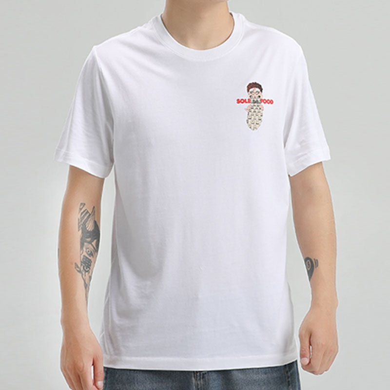 Men's Nike Athleisure Casual Sports Round Neck Breathable Short Sleeve White T-Shirt DJ4064-100
