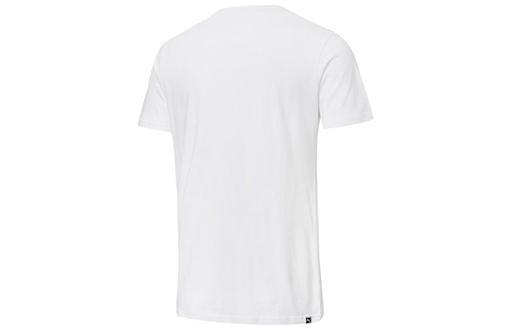 PUMA Graphic Tee 'White Black Yellow' 599151-92